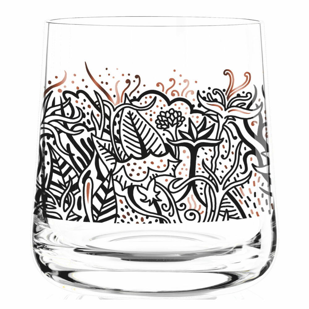 Ritzenhoff Next Whisky Tumbler, set of 2 with cleaning cloth, No. 1, 25 years, Adam Hayes, Medusa Dollmaker, glass, 250 ml