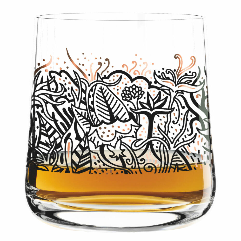 Ritzenhoff Next Whisky Tumbler, set of 2 with cleaning cloth, No. 1, 25 years, Adam Hayes, Medusa Dollmaker, glass, 250 ml