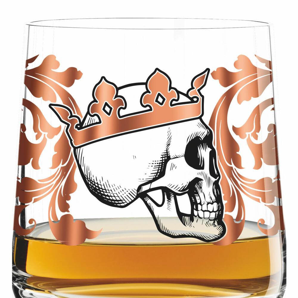 Ritzenhoff Next Whisky Tumbler, set of 2 with cleaning cloth, No. 1, 25 years, Adam Hayes, Medusa Dollmaker, glass, 250 ml