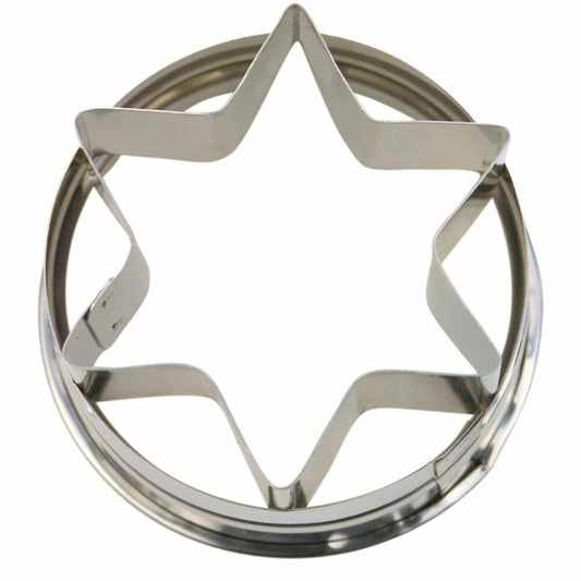 Städter Linzer-Ausstecher Stern Außenring, Ausstechform, Plätzchenform, Keks, Plätzchen, Edelstahl, Ø 4 cm, 956149