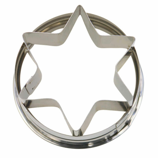 Städter Linzer-Ausstecher Stern Außenring, Ausstechform, Plätzchenform, Keks, Plätzchen, Edelstahl, Ø 4.8 cm, 956088