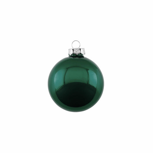Gift Company Christmas tree ball Opal, Christmas ball, tree decoration, glass, dark olive, Ø 6 cm, 12062
