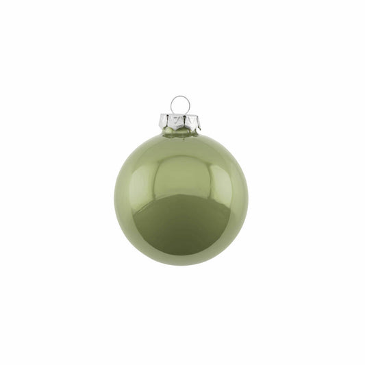 Gift Company Christbaumkugel Opal, Weihnachtskugel, Baumschmuck, Glas, Chinese Jade, Ø 6 cm, 12063