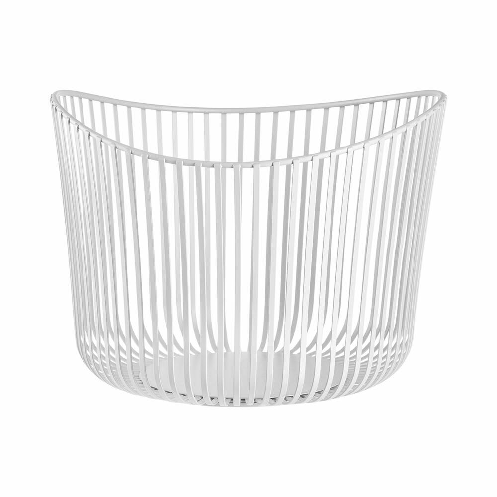Blomus storage basket Modo, powder-coated steel, white, 31.5 cm, 66431