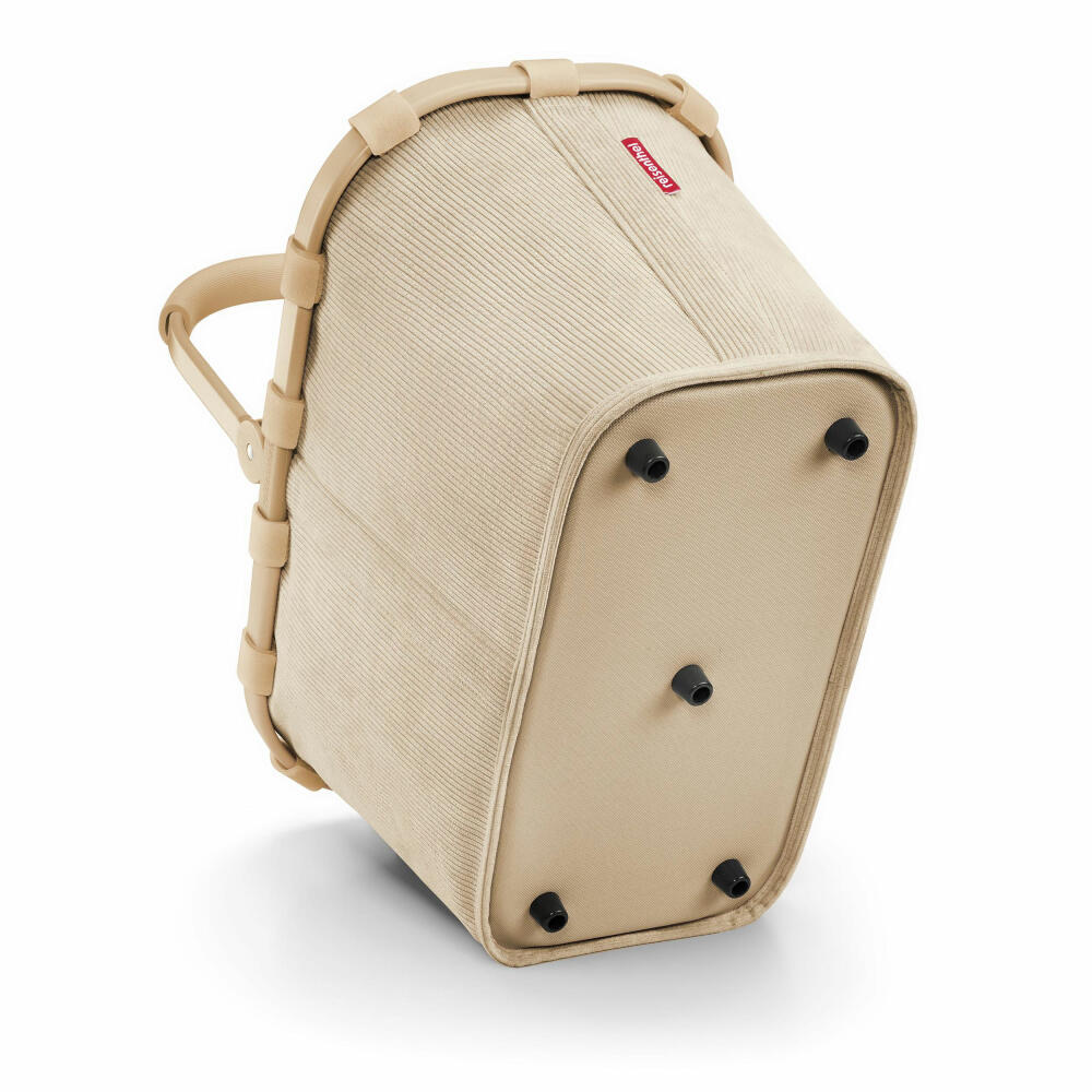 reisenthel carrybag, Einkaufskorb, Polyestergewebe, Frame Cord Sand, 22 L, BK6053