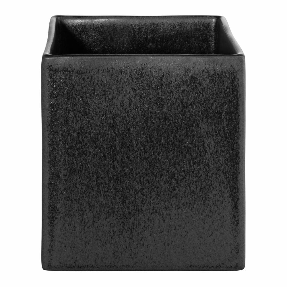 ASA Selection Planter Black Iron, Flowerpot, Stoneware, Matt Black, 12 x 12 cm, 4603174