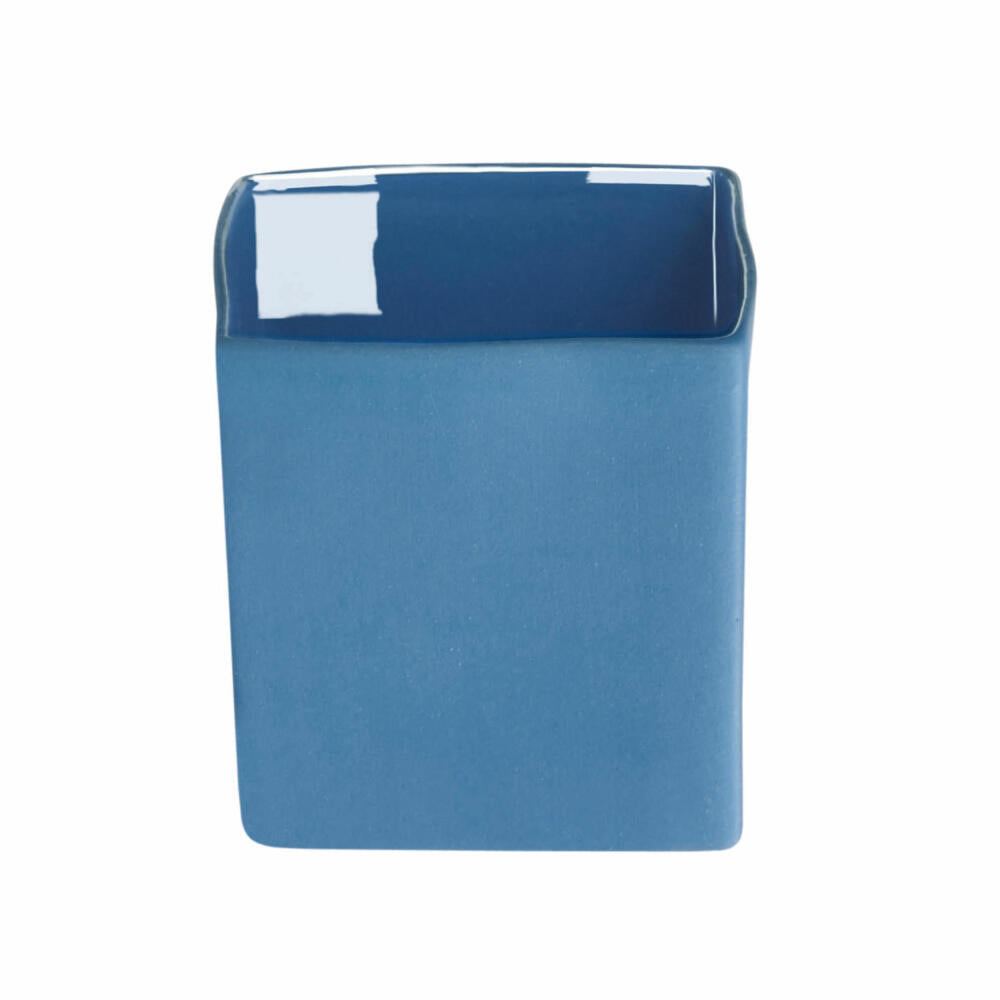 ASA Selection Cube Blue planter, flower vase, flower pot, pot, decoration, ceramic, blue, 6 cm, 46035108