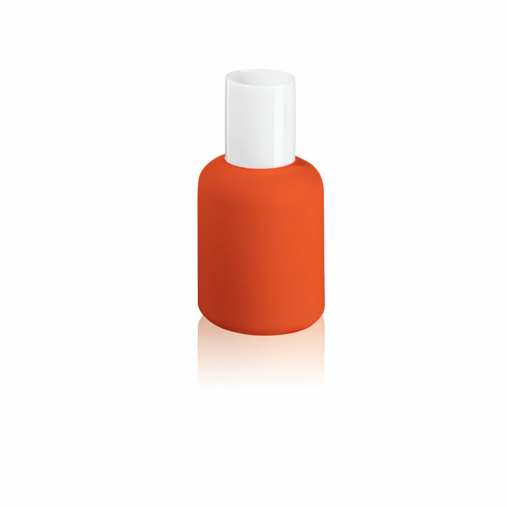 ASA Selection beauty Nailpolish vase orange, flower vase, table vase, decorative vase, porcelain, H 12 cm, 46211019