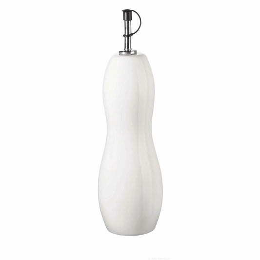 ASA Selection Grande Olivenölflasche, Essig- / Ölflasche, Geschwungen, Porzellan, Weiß, 0.75 L, 4751147