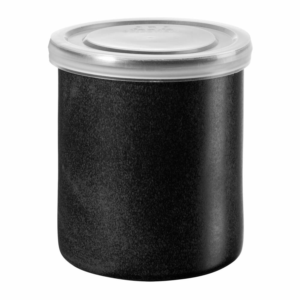 ASA Selection Storage Jar Black, Storage Container, Stoneware, Matt Black, 10 cm, 4879174