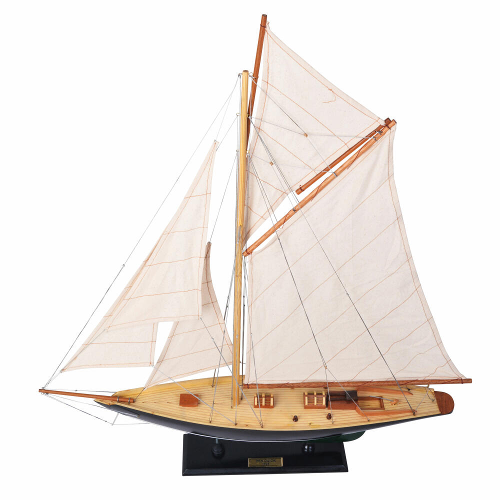 Authentic Models Schiffsmodell Côtre Dark Green, Segelschiff, Dekoration, Zedernholz, AS053