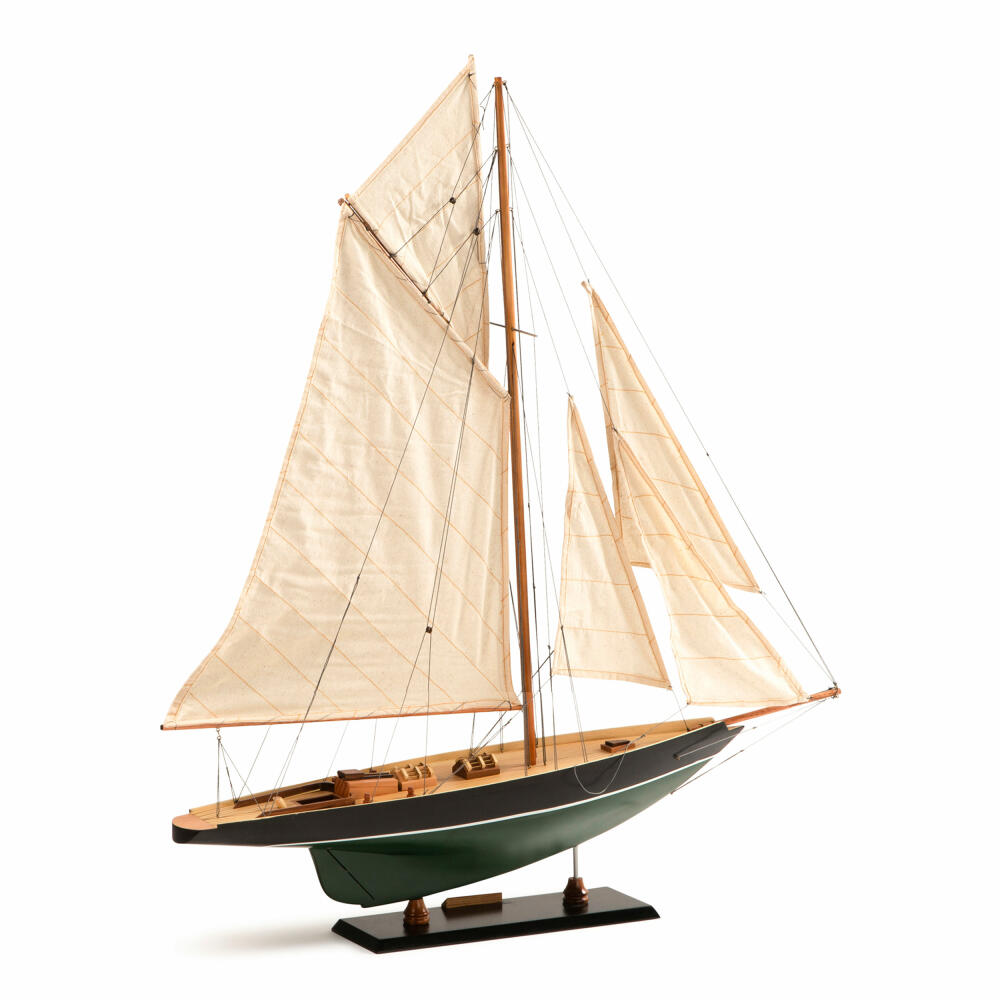 Authentic Models Schiffsmodell Côtre Dark Green, Segelschiff, Dekoration, Zedernholz, AS053