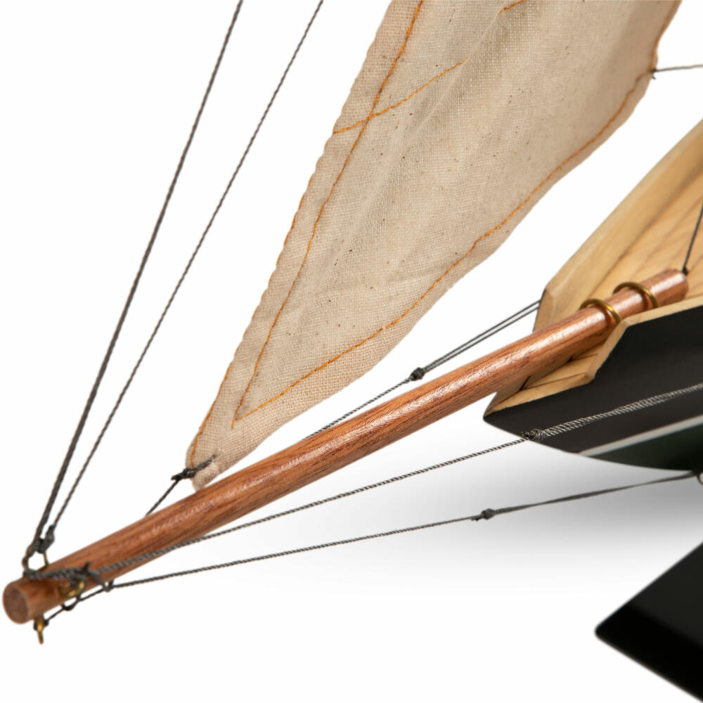 Authentic Models Schiffsmodell Côtre Dark Green, Segelschiff, Dekoration, Zedernholz, AS053
