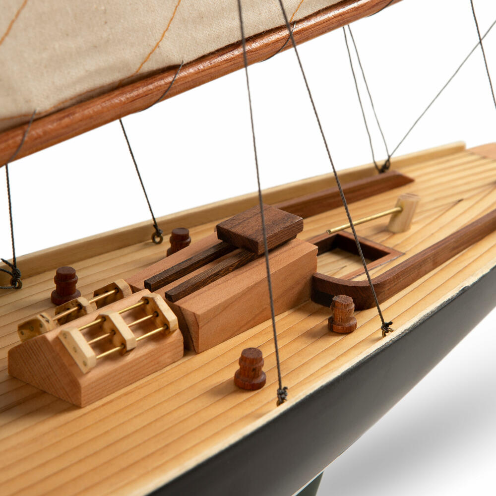 Authentic Models Schiffsmodell Côtre Dark Green, Segelschiff, Dekoration, Zedernholz, AS053