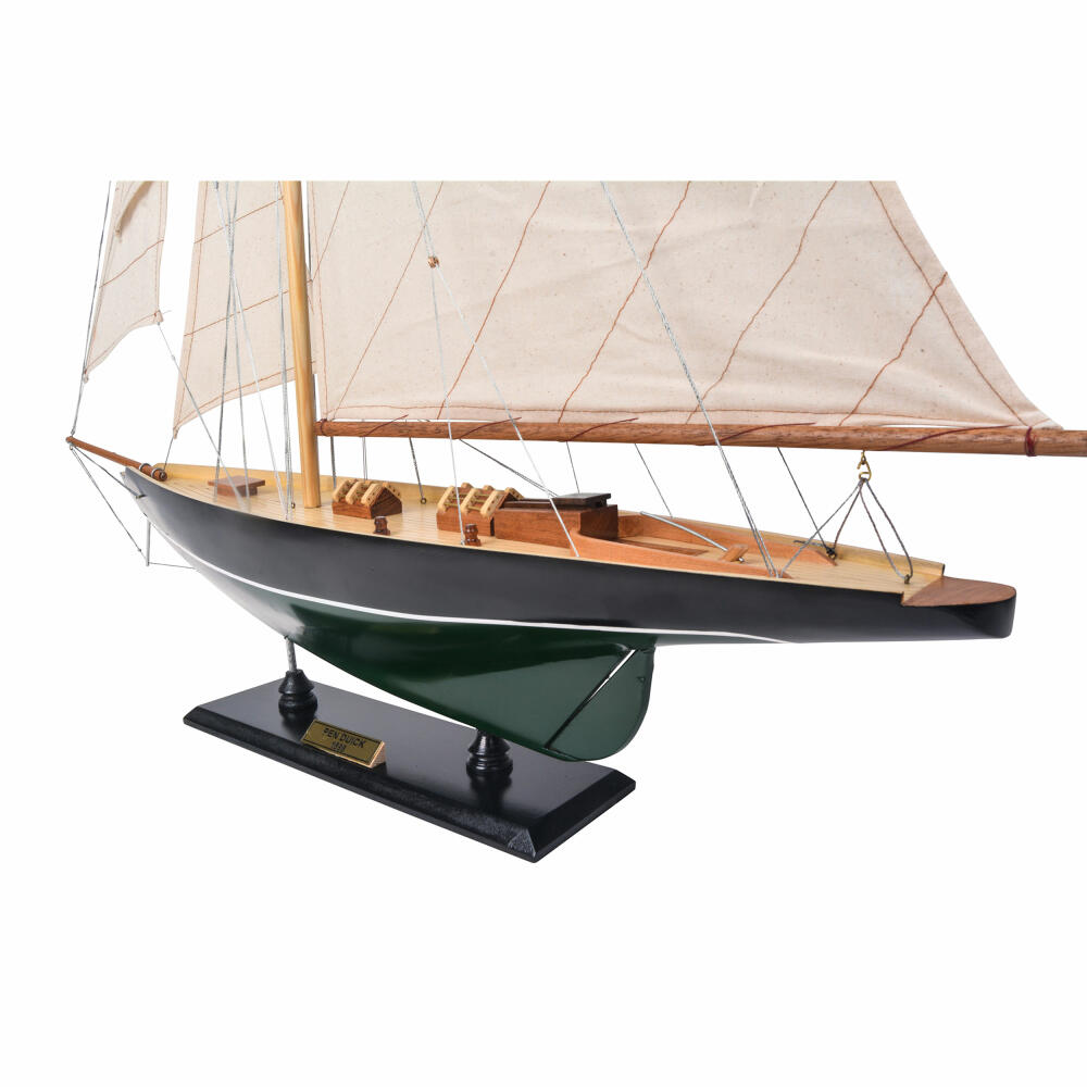 Authentic Models Schiffsmodell Côtre Dark Green, Segelschiff, Dekoration, Zedernholz, AS053