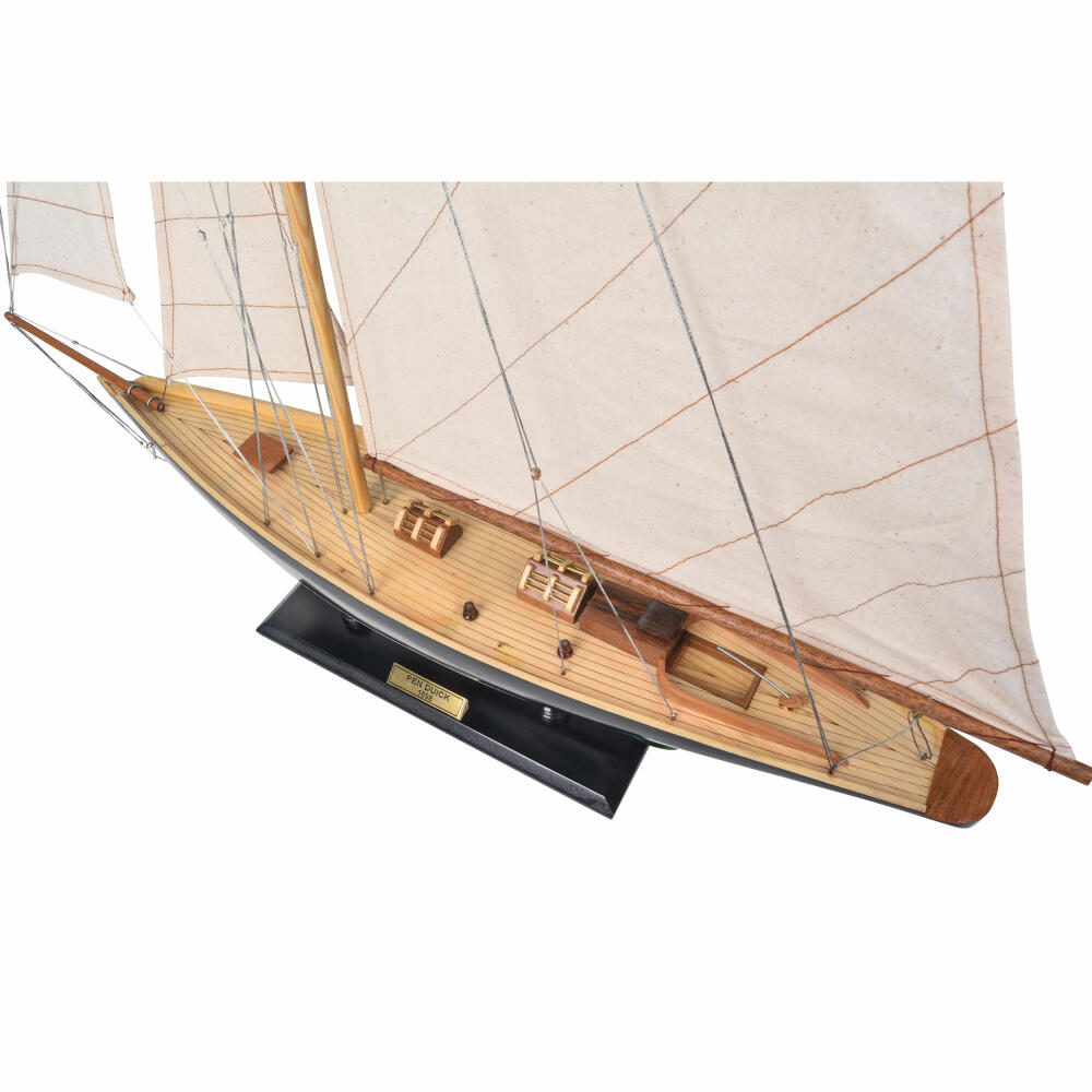 Authentic Models Schiffsmodell Côtre Dark Green, Segelschiff, Dekoration, Zedernholz, AS053