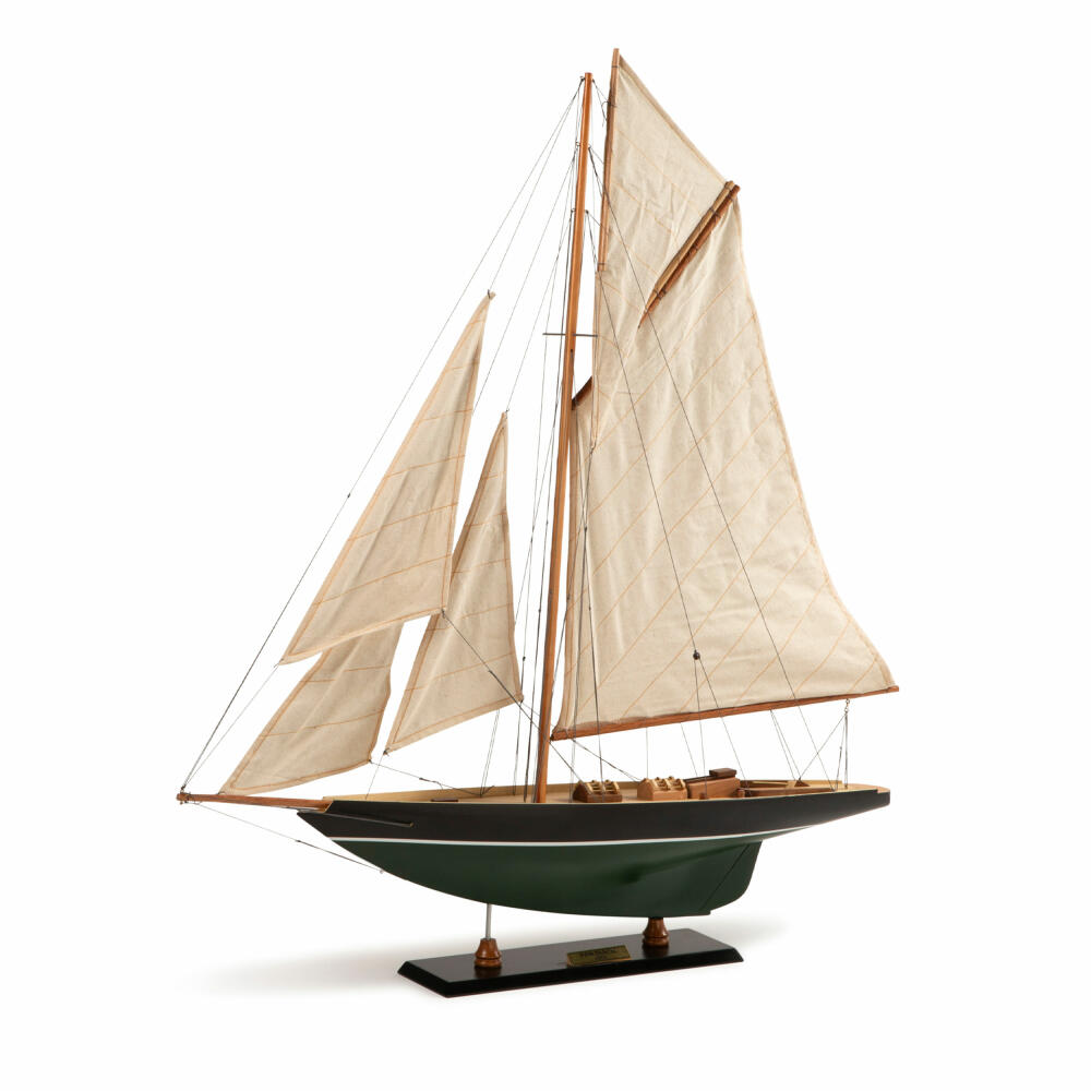 Authentic Models Schiffsmodell Côtre Dark Green, Segelschiff, Dekoration, Zedernholz, AS053