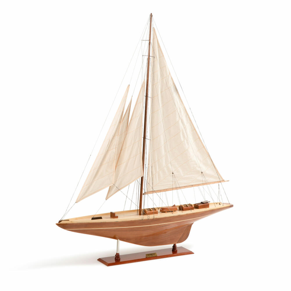 Authentic Models ship model Shamrock Yacht Wood, sailing ship, decoration, cedar wood, AS157