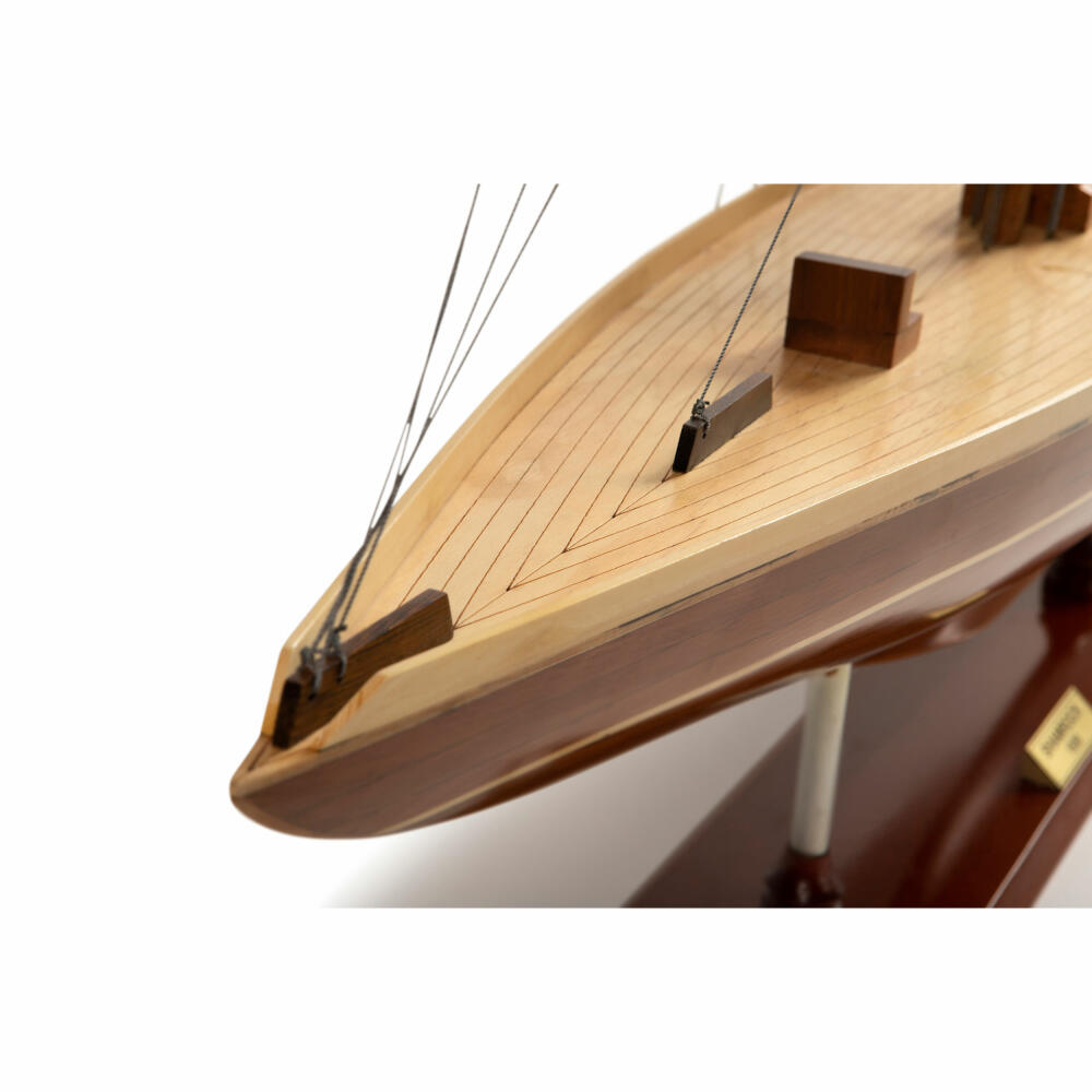 Authentic Models ship model Shamrock Yacht Wood, sailing ship, decoration, cedar wood, AS157
