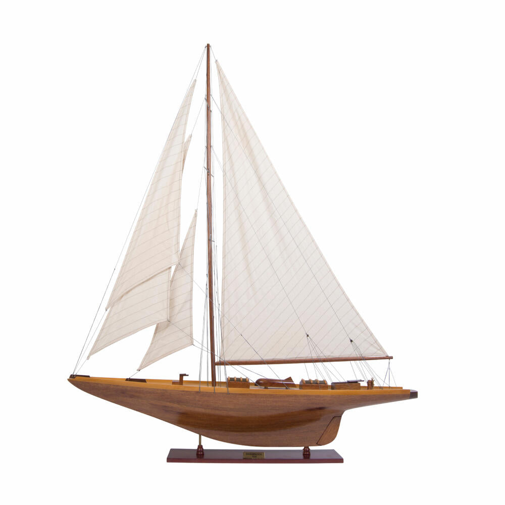 Authentic Models ship model Shamrock Yacht Wood, sailing ship, decoration, cedar wood, AS157