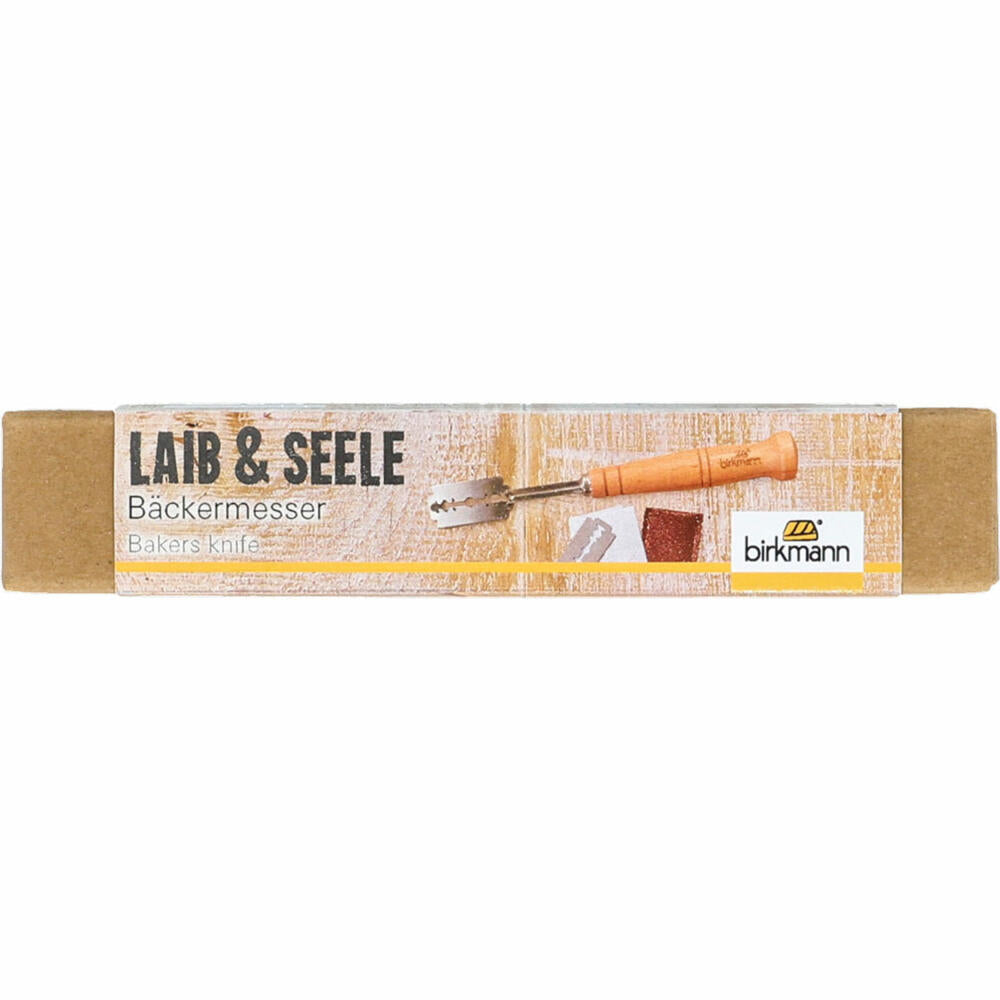 Birkmann Laib & Seele Bäckermesser, Teigmesser, Brotmesser, Messer, Buche, 19 cm, 210608