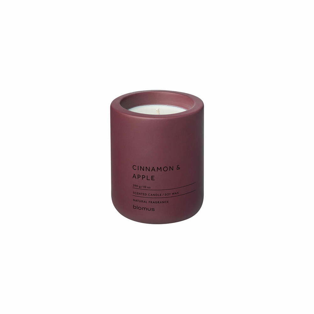 Blomus scented candle Fraga, room fragrance, concrete, port, scent Cinnamon &amp; Apple, 66453