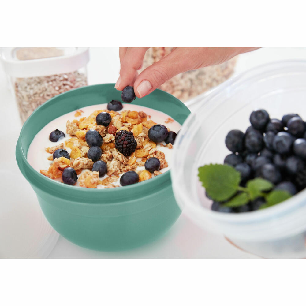 EMSA Superline storage container set, 3-piece, storage container, food storage container, plastic, N10822