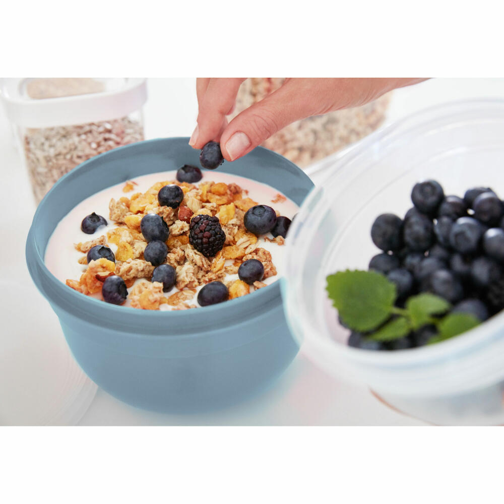 EMSA Superline storage container set, 3-piece, storage container, food storage container, plastic, N10822