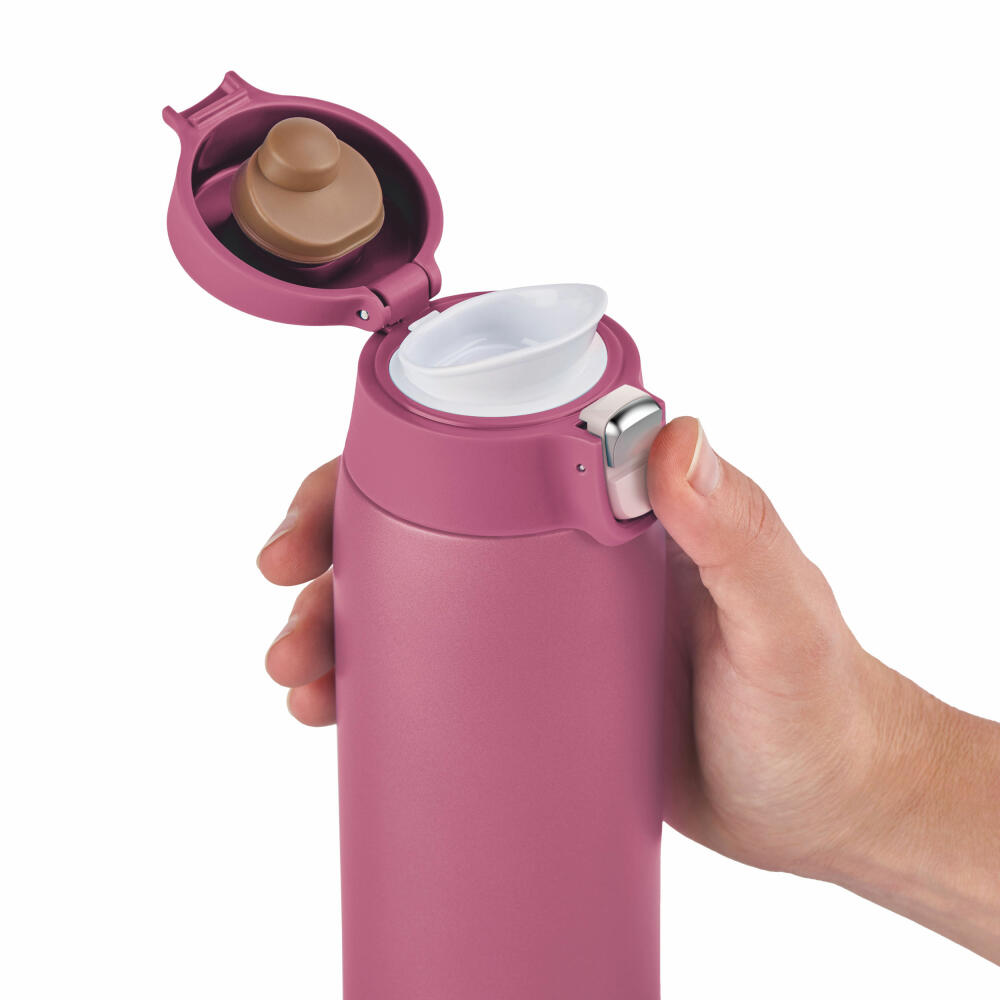 EMSA Travel Mug Light insulated mug, iso mug, iso mug, thermo mug, stainless steel, pink, 0.4 L, N21511