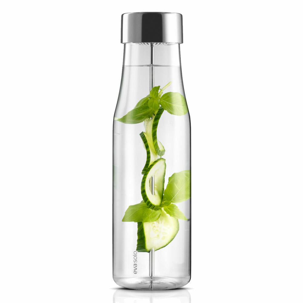 Eva Solo MyFlavour Carafe, Water Carafe, Glass Carafe, Borrosilicate Glass/Stainless Steel/Silicone, Transparent, 1 L, 567483