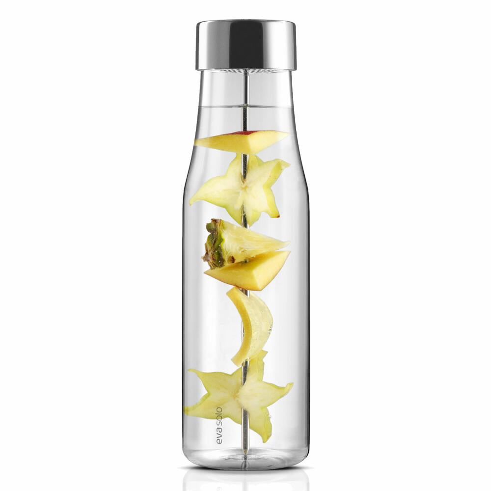 Eva Solo MyFlavour Carafe, Water Carafe, Glass Carafe, Borrosilicate Glass/Stainless Steel/Silicone, Transparent, 1 L, 567483