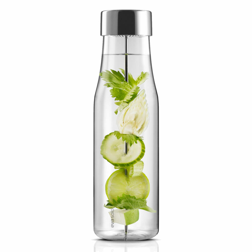 Eva Solo MyFlavour Carafe, Water Carafe, Glass Carafe, Borrosilicate Glass/Stainless Steel/Silicone, Transparent, 1 L, 567483