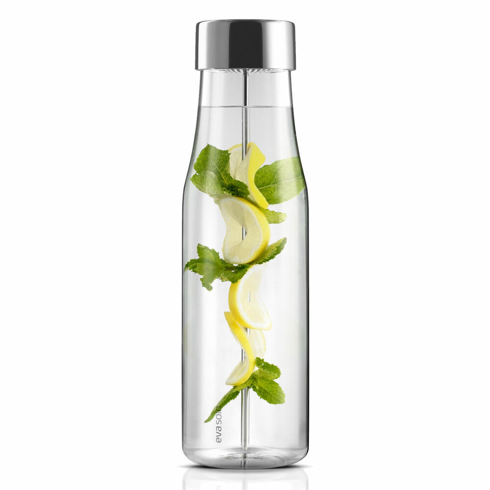 Eva Solo MyFlavour Carafe, Water Carafe, Glass Carafe, Borrosilicate Glass/Stainless Steel/Silicone, Transparent, 1 L, 567483