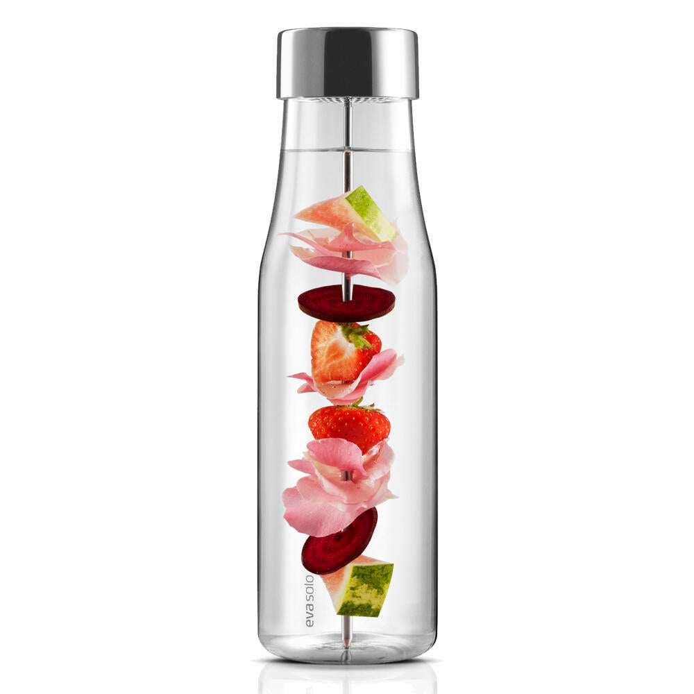 Eva Solo MyFlavour Carafe, Water Carafe, Glass Carafe, Borrosilicate Glass/Stainless Steel/Silicone, Transparent, 1 L, 567483
