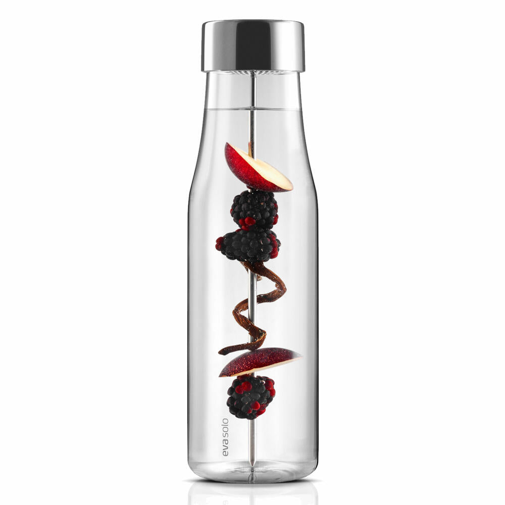 Eva Solo MyFlavour Carafe, Water Carafe, Glass Carafe, Borrosilicate Glass/Stainless Steel/Silicone, Transparent, 1 L, 567483