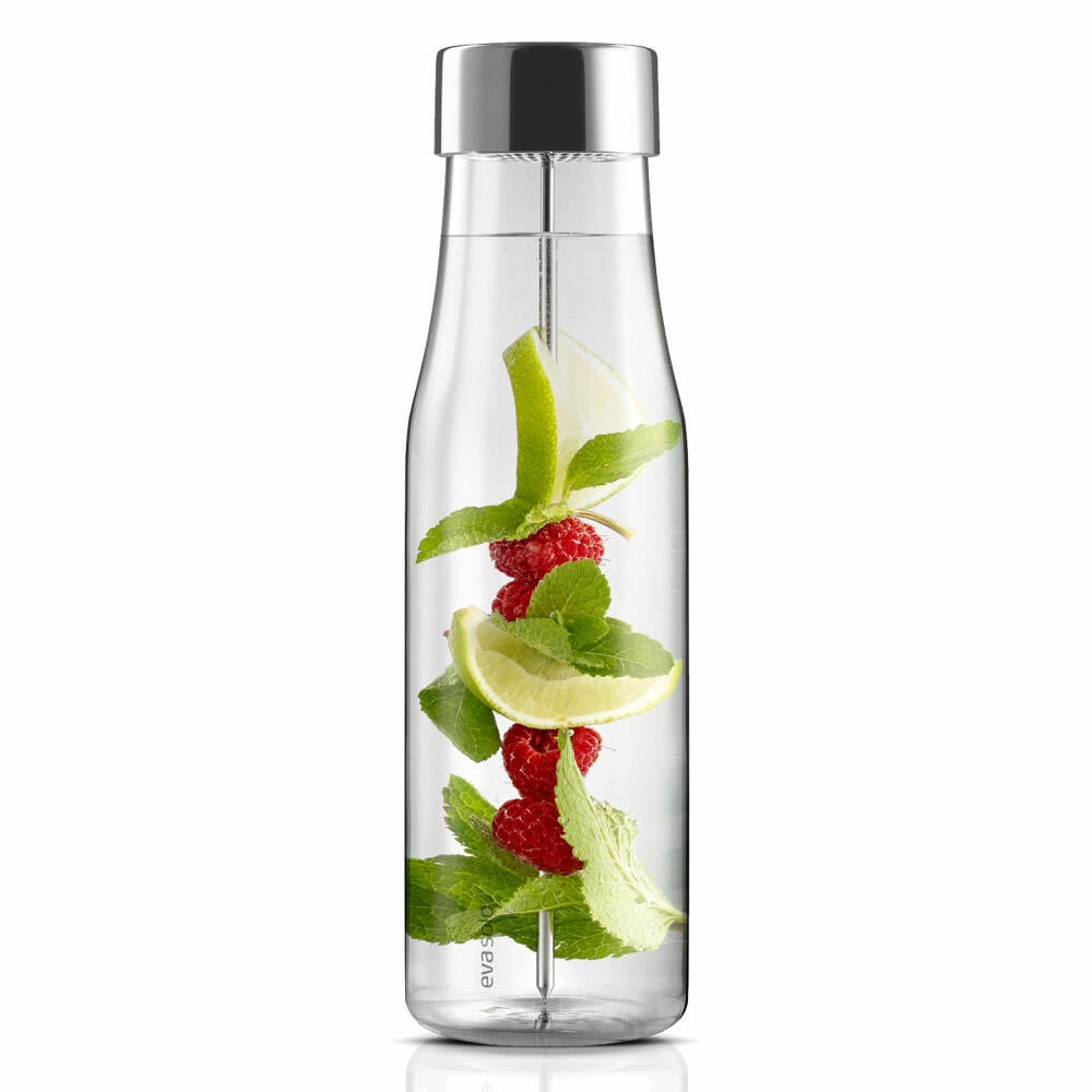 Eva Solo MyFlavour Carafe, Water Carafe, Glass Carafe, Borrosilicate Glass/Stainless Steel/Silicone, Transparent, 1 L, 567483