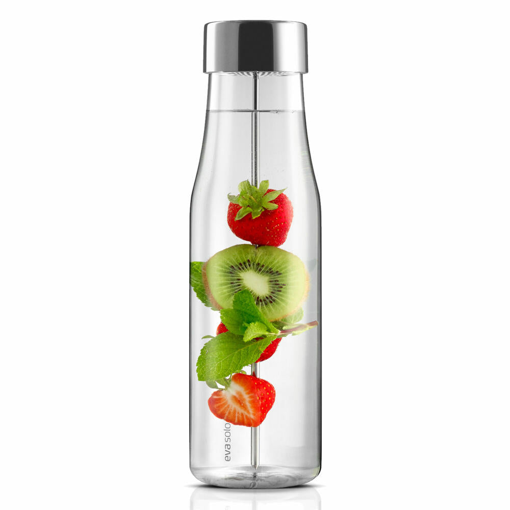 Eva Solo MyFlavour Carafe, Water Carafe, Glass Carafe, Borrosilicate Glass/Stainless Steel/Silicone, Transparent, 1 L, 567483