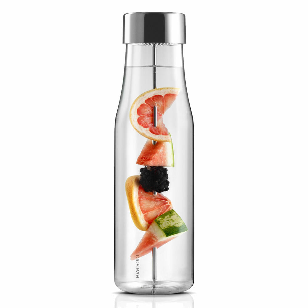Eva Solo MyFlavour Carafe, Water Carafe, Glass Carafe, Borrosilicate Glass/Stainless Steel/Silicone, Transparent, 1 L, 567483