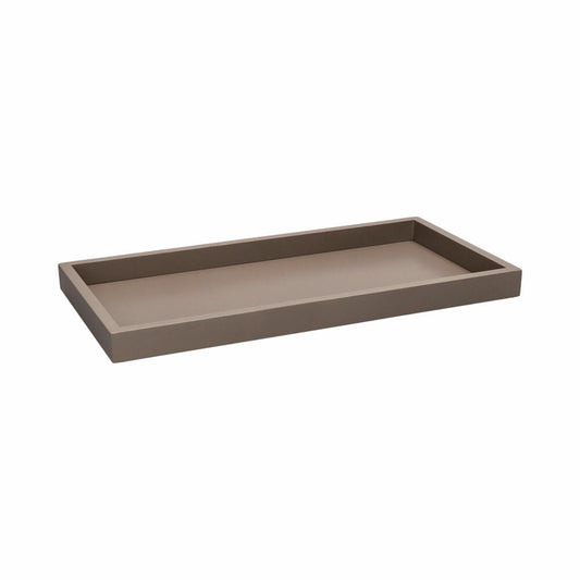 Gift Company Tablett Neo, rechteckig, Dekotablett, Ablage, MDF, Sandstone / Grau, 30 x 15 cm, 1202101029