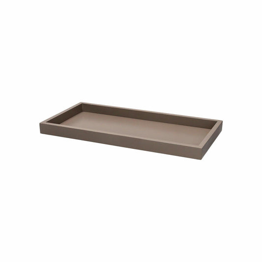 Gift Company Tablett Neo, rechteckig, Dekotablett, Ablage, MDF, Sandstone / Grau, 30 x 15 cm, 1202101029
