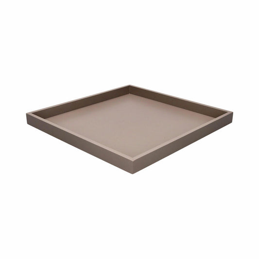 Gift Company Tablett Neo, rechteckig, Dekotablett, Ablage, MDF, Sandstone / Grau, 32.5 x 32 cm, 1202201029
