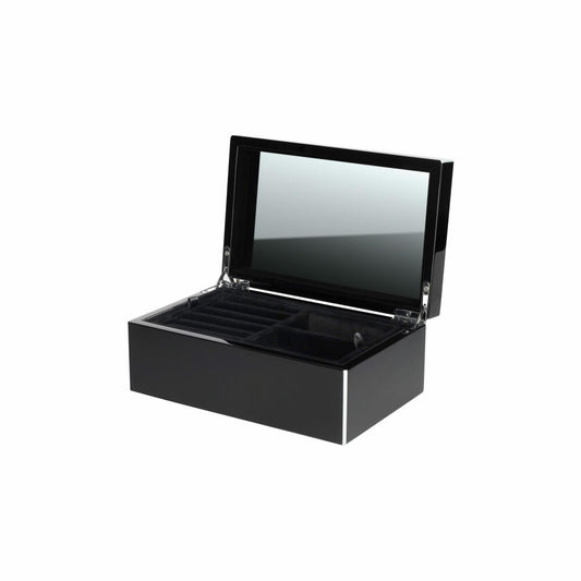 Gift Company Schmuckbox Tang S, Schmuckkasten, Schmucktruhe, MDF, Schwarz, 22 x 14 cm, 1212203002