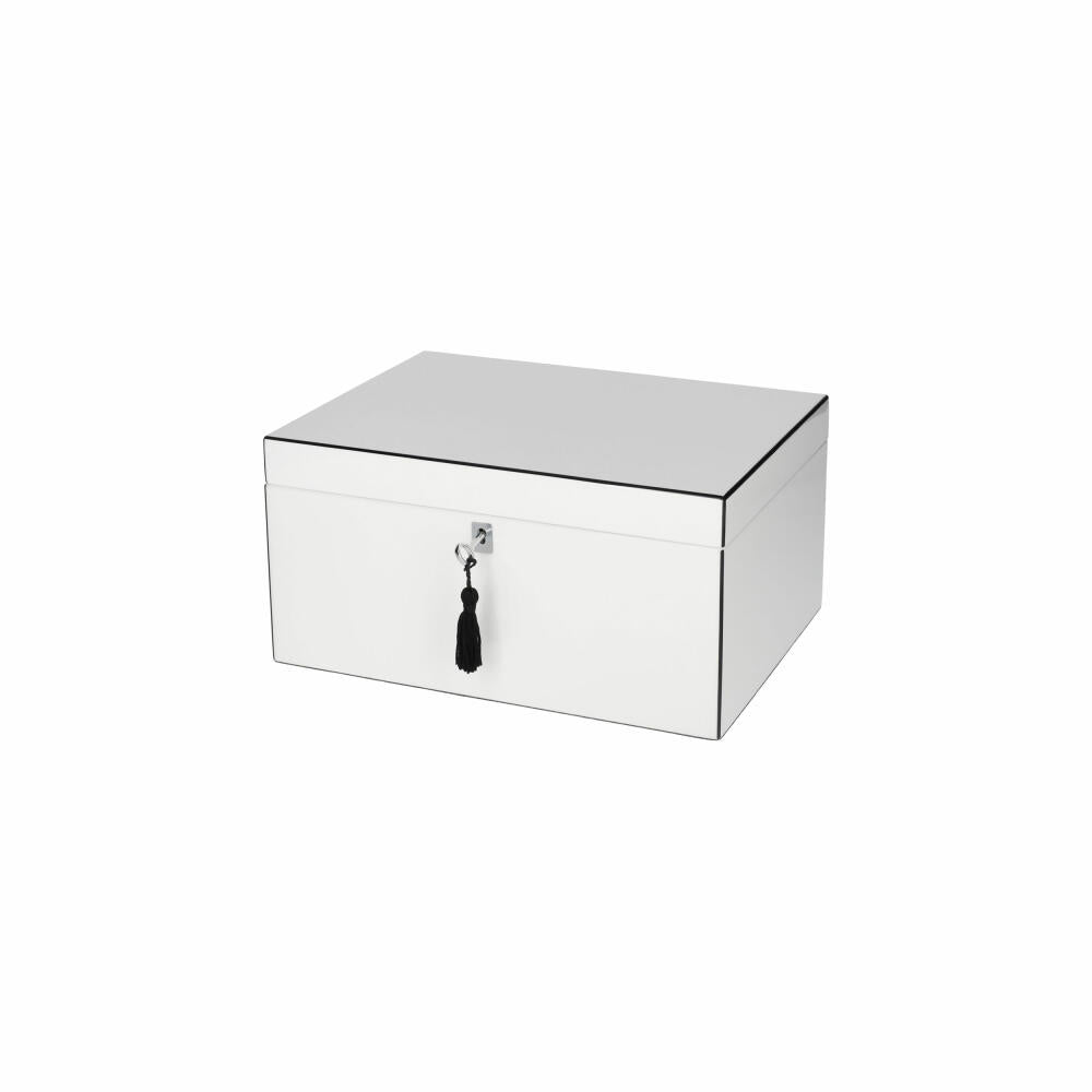 Gift Company Schmuckbox Tang L, Schmuckkasten, Schmucktruhe, MDF, Weiß, 31 x 23 cm, 1212205001