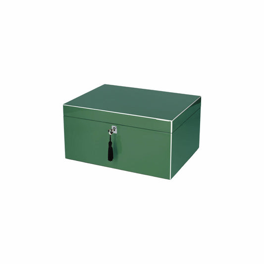 Gift Company Schmuckbox Tang L, Schmuckkasten, Schmucktruhe, MDF, Grün, 31 x 23 cm, 1212205008