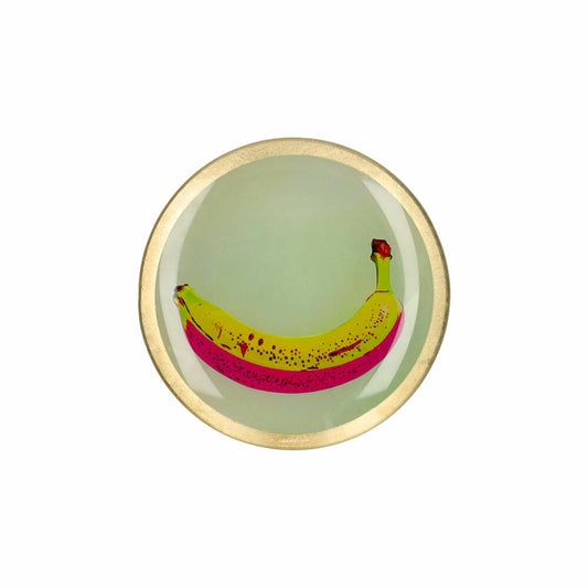 Gift Company Glasteller Love Plates M, Banane, Dekoteller, Ablage, Glas, Gelb, Ø 13 cm, 1212904010