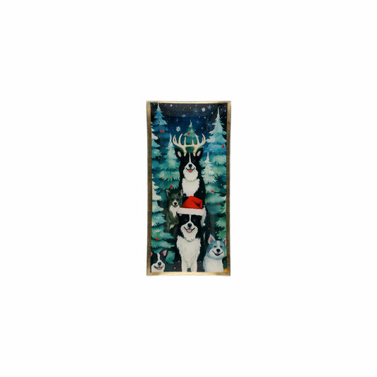 Gift Company Glasteller Love Plates L, Hunde, Dekoteller, Ablage, Glas, 10 x 21 cm, 1214005020