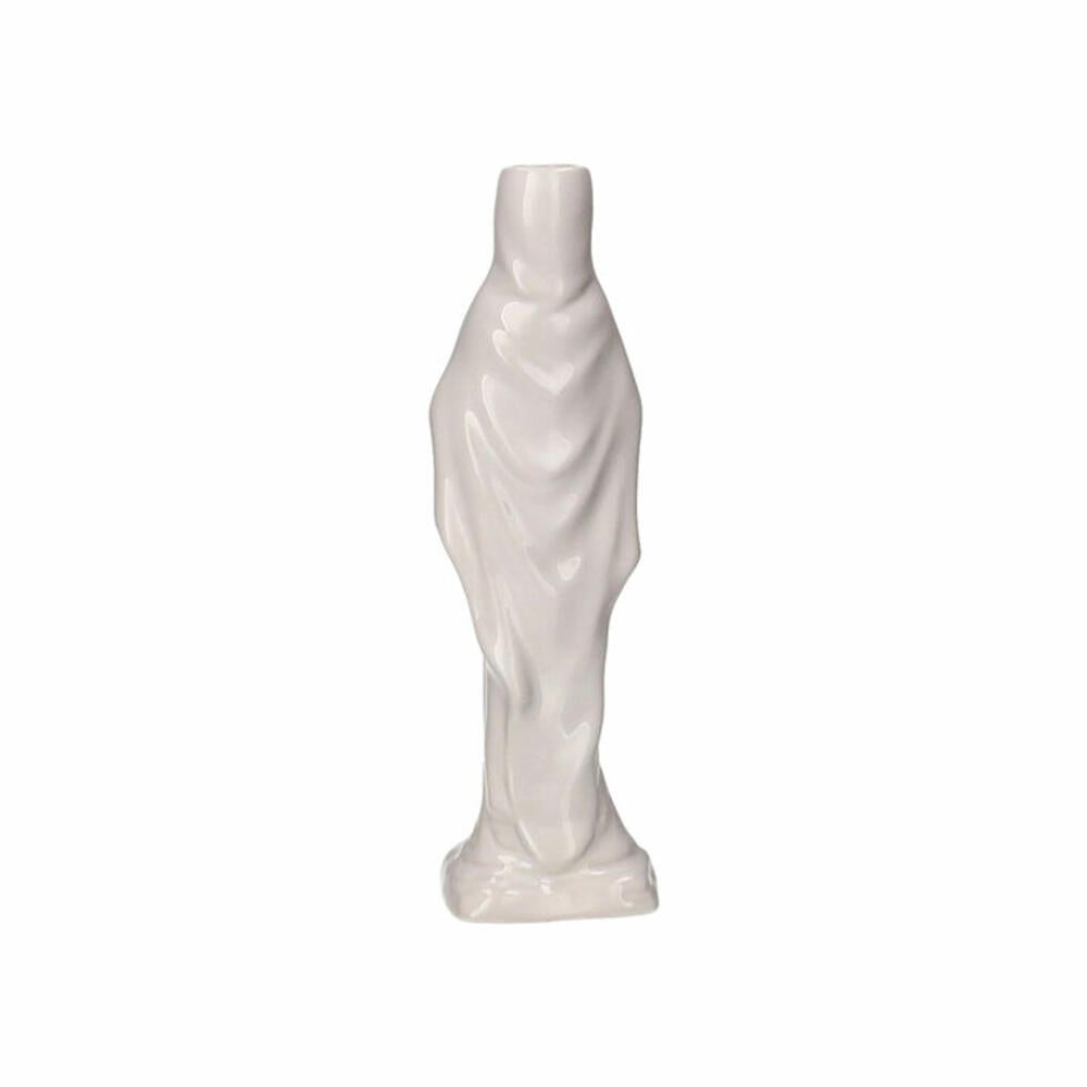 Gift Company Vase Cadonna S, Dekovase in Madonna-Form, Steingut, Weiß, H 25 cm, 1214203001