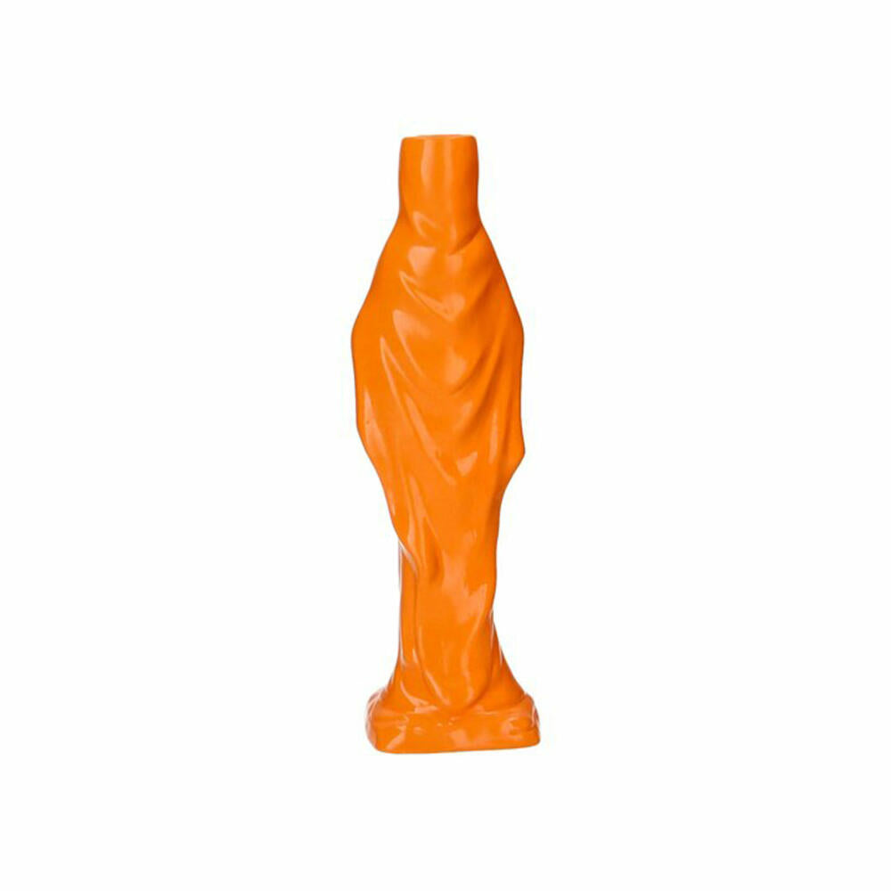 Gift Company Vase Cadonna S, Dekovase in Madonna-Form, Steingut, Neon Orange, H 25 cm, 1214203085