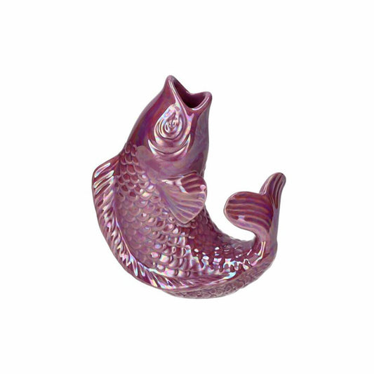 Gift Company Vase Mamsell Koi XS, Dekovase in Fisch-Form, Steingut, Rainbow Violet, H 15.5 cm, 1214302091