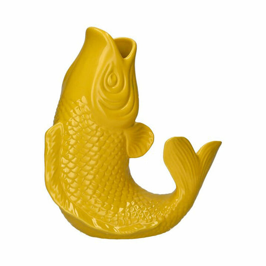 Gift Company Vase Mamsell Koi S, Dekovase in Fisch-Form, Steingut, Tiscan Sun, H 25 cm, 1214303010